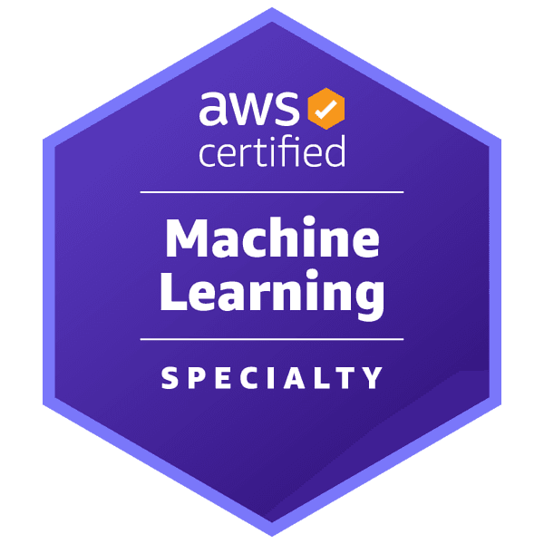 AWS Certified Machine Learning Specialty certificate
